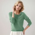 thumbnail image 1 of SHIXIAOO Chandail à Col Rond pour Femme, Chandail, Couleur Unie, Manches Longues, Robe Chandail Raglan, Chandail à Quart de Glissière, Chandail, 1 of 3