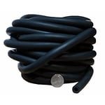 Workoutz 25ft Exercice Bulk Bande de résistance Tubing Rolls (Noir - Extra-Lourd)