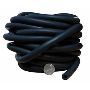 Workoutz 25ft Exercise Bulk Resistance Band Tubing Rolls (Black - Extra Heavy)