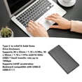 thumbnail image 4 of Hard Drive Enclosure, Tyep C To MSATA Solid State Drive Enclosure Heat Dissipation  for Computer Black, 4 of 7