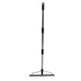 thumbnail image 1 of 17 Tine Durable Garden Rake with Adjustable Steel Handle, Heavy Duty Tool for Loosening Soil, Mulch Leveling, Gathering Leaf, 1 of 7