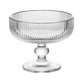 thumbnail image 1 of DOLITY Dessert Sundae Cups Mini Trifle Bowl 11oz Clear Vertical Stripe Pattern, 1 of 9