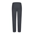 thumbnail image 4 of Men's Fashion Drawstring Elastic Waist Solid Color Casual Sweat Length Pants 2 PC RXIRUCGD Gris Foncé, Taille: 2TG, 4 of 5