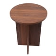 thumbnail image 1 of Petite Table Ronde, Petite Table d'Appoint Ronde en Bois Massif Petite Table Ronde Petite Table Ronde en Bois Créée avec Maîtrise, 1 of 12