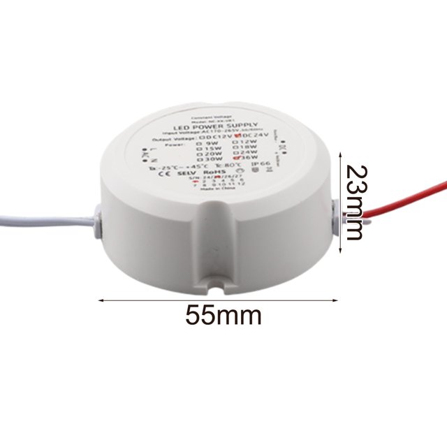 LED Transformer 12V/24V 36W IP66 Ring LED Constant Voltage Power Supply White