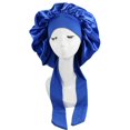 thumbnail image 1 of Satin Bonnet Satin Bonnet Skin-friendly Wear Resistant Imitation Silk Braid Sleeping Bonnet Cap for Home, 1 of 6