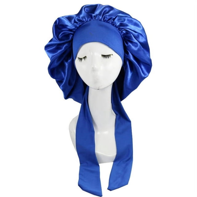Satin Bonnet Satin Bonnet Skin-friendly Wear Resistant Imitation Silk Braid Sleeping Bonnet Cap for Home