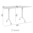thumbnail image 2 of Scranton & Co Engineered Wood 60-inch Trapezoid Modular Conference Table in Gray, 2 of 8