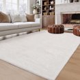 thumbnail image 2 of Hasoo 9' x 12' Large Area Rug High-Pile Plush Shag Rug Perfect for Living Rooms, Bedrooms, Dining Rooms, White, 2 of 7