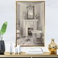 thumbnail image 3 of Salle de Bain Française Vintage I - Toile Encadrée Traditionnelle, 3 of 3
