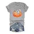 thumbnail image 1 of T-shirt Graphique d'Halloween pour Femmes Manches Courtes Col Rond pour Printemps Été Activités Extérieures et Usage Quotidien, 1 of 2