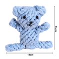 thumbnail image 3 of CBFFDC Puppy Teething Toy Dog Rope Toys Adorable Woven Bear Design Safe Material Cleaning Furniture Toy for Small/Medium/Large Dogs, 3 of 6