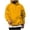 Yellow, variant on Viluyesy Mens Hoodie Long Sleeve Pullover Casual Hoodies for Men Solid Fashion with Pocket, Hooded Sweatshirts Gray S