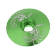 thumbnail image 1 of koolsoo Headset Top Cover - Bike Stem Accessories - Light - Various Colors Green Scorpion, 1 of 1