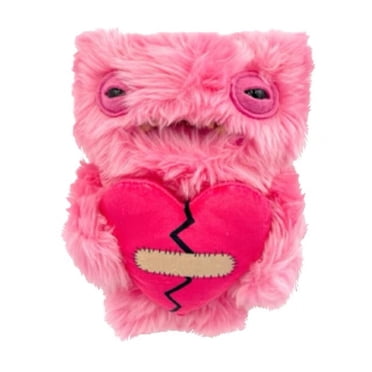 Fugglers Monstres Drôles et Laids Love Fuggler Poupée en Peluche, Cadeaux Surprise de la Saint-Valentin pour Enfants Adultes (Love Fugg - Rose)
