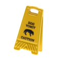 thumbnail image 2 of Milaget Miniature Warning Sign 1.5cmx2.5cm Decorative Item Yellow Caution Sign Model Dog Vomit, 2 of 9