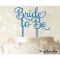 thumbnail image 1 of Bride To Be Wedding Cake Topper Custom Glitter Cake Topper Wedding Cake Decoration Available 6-7 Inches Wide, 1 of 1