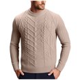 thumbnail image 1 of EYWGYA Chemises en Flanelle pour Hommes Automne/hiver, Chemises à Manches Longues pour Hommes, Chandail Décontracté Mode pour Hommes à Col Rond Extensible, Couche de Base en Tricot à Manches Longues, 1 of 4