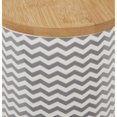 thumbnail image 4 of Design Imports CAMZ14126 Ceramic Treat Canister, Gray Chevron, 4 of 4