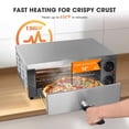 thumbnail image 2 of WeChef Countertop Pizza Oven Electric Pizza Maker 1300W for 12" Pizza Commercial, 2 of 9