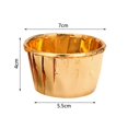 thumbnail image 2 of Oleegame 1PC 50Pcs Baking Cups Cupcake Liners Cake Cup Holder Aluminum Party Wedding, 2 of 6