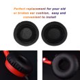 thumbnail image 3 of Avec L R Marque Noir 2Pcs 80mm Coussin d'Oreille, Coussin d'Oreille Universel, pour Casque d'Écoute, 3 of 8