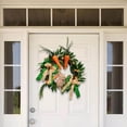 thumbnail image 1 of 18inch Easter Rabbit Wreath with Eggs Carrot flower wreath front door Window for Front Door Ornament, 1 of 9