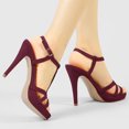 thumbnail image 2 of BLISSFUL STEP Women's T Strap Slingback Platform Heeled Sandals, 2 of 7