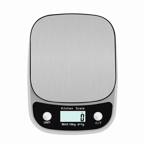 10kg/1g LCD Electronic Kitchen Scales Household Balance Cooking Measure Tool Stainless Steel Digital Weighing Food scale G OZ ML ,Widely Used