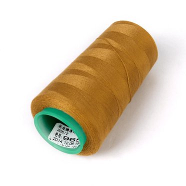 Bobines de Fil à Coudre en Polyester - 3000 Yards/1 Bobine de Fil, 40/2 Tout Usage pour Machine à Coudre et à la Main (Or)