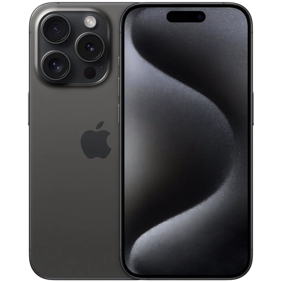 Refurbished Apple iPhone 15 Pro - 128GB – Black Titanium – 48MP Triple Rear & 12MP Front Camera - Fully Unlocked Smartphone - Excellent Condition