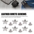 thumbnail image 3 of Leather Rivets Screws Set Zinc Alloy Star Rivets and PH Screws for Leathercraft Projects Belts Handbags Shoes Clothing 50 Sets, 3 of 7