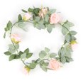 thumbnail image 2 of Flower Garlands,Flower Vines Naturally Romantic Rose Garland Blush Pink Room Decor Top-Notch Performance, 2 of 14