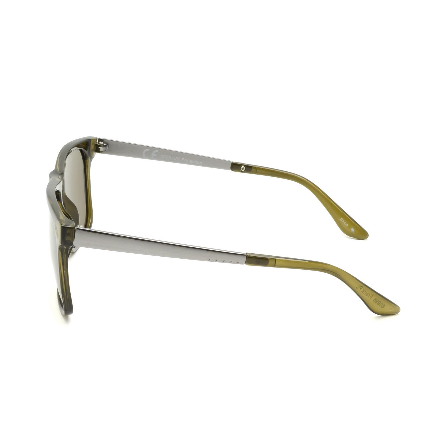 Lunettes de soleil carrées polarisées olive pour homme George