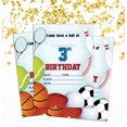 thumbnail image 2 of Darling Souvenir Blue Birthday Invitation Card Printable Fill or Write In Blank Invites Party Supplies Pack Of 28 5 x 7 Inches, 2 of 5