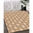 thumbnail image 3 of Ahgly Tapis Rond Lavable en Machine Intérieur Transitionnel Pêche Orange Profond, 3 Pieds Rond, 3 of 7
