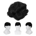 thumbnail image 4 of Short Black Hair , Smoothing Full Hairstyle Fashionable Black Short  Comfortable Strong  For Parties For Men For Daily Use, 4 of 8