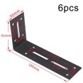 thumbnail image 1 of Corner Plate Bracket Set with 6 Thickened Steel Supports for Stability, 1 of 7