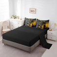 thumbnail image 3 of Erosebridal Abstract Ombre Bedding Sets Queen Size, Futuristic Striped Comforter Sets with Sheets, Geometry Honeycomb Decor, Reversible, 3 of 5