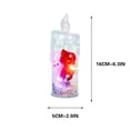 thumbnail image 3 of LSLJS LED Simulation Electronic Candle Ins Transparent Rose Small Night Light Bedroom Bedside Girl Heart Decoration Decorations, Home Accessories, 3 of 3