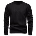 thumbnail image 1 of LIaqionyy Chandail pour Hommes Grande Taille Col Rond Tricot Manches Longues Hauts Chauds Automne Hiver Chandails, 1 of 4