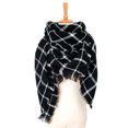 thumbnail image 1 of Dvkptbk Foulards pour Femmes Mode Hiver Femmes Foulard Colorée Décontractée Foulard Carrée à Franges Châle Vêtements en Liquidation, 1 of 3