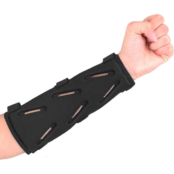 Protège-bras de Tir à l'Arc Ajustable Protecteur Accessoire à 3 Sangles Léger Chasse Cible Tir Adulte Unisexe