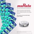 thumbnail image 3 of Murata 373 SR916SW Battery 1.55V Silver Oxide Watch Button Cell (100 Batteries), 3 of 5