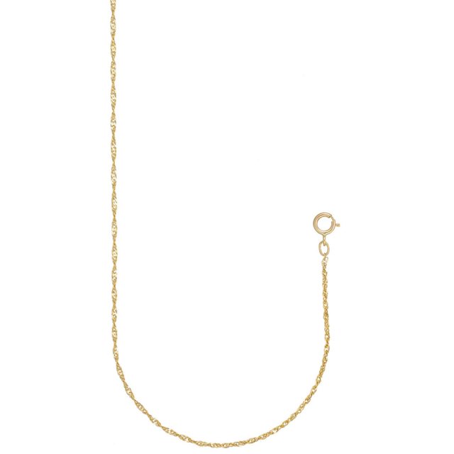 Quintessential 10 Kt Gold Singapore Chain Necklace