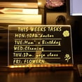 thumbnail image 3 of XFGOU Toys and Hobbies LED Note Board With Colors Glowing Acrylic Message Board Led Drawing Marker Board Light Up D Ry Erasse Board With ADJUSTABLE PLACEMENT ANGLE Stand 1ml Painting supplies, 3 of 8