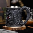 thumbnail image 3 of Tasse Médiévale Rugissante Dragononss Mythologie Occidentale Tasse Dragononss Tasse à Bière Créative Tridimensionnelle Embossée Tasse Dragononss Ailée Créative Tasse à Café Dragononss, 3 of 5