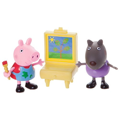 Peppa Pig Peppa & Danny Chien Peinture Figurine d'Action
