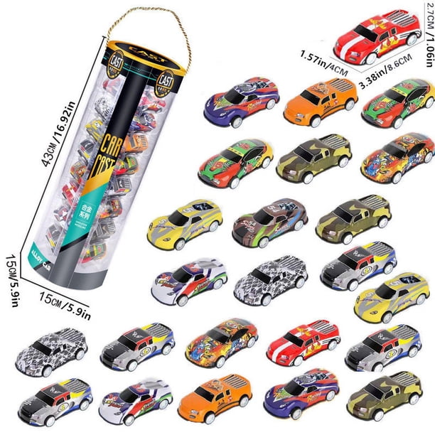 Lot De 50 Mini Voitures à Friction – 4,5 X 3 Cm – Multi-Couleurs – Jouet Portable Sans Pile – Cadeau Anniversaire