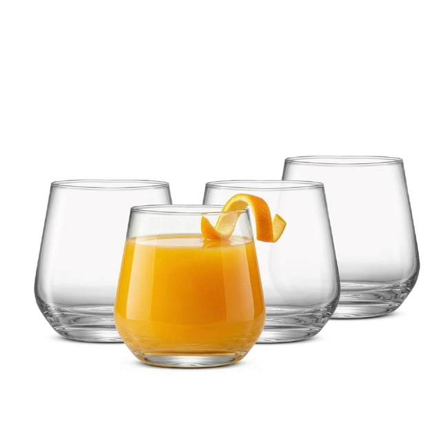 JoyJolt Verres Ray – 11 oz – Ensemble de 4